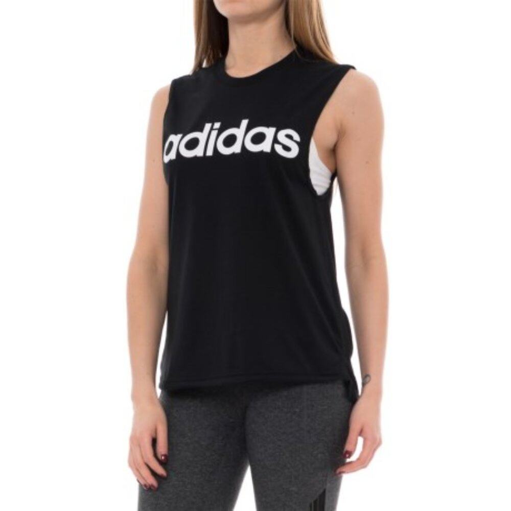 Adidas Black & White Dash Tank Top - Picture 7 of 7